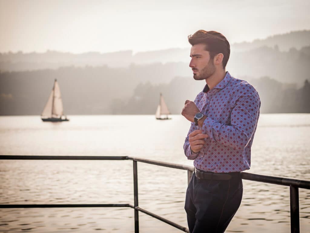 Elegant man in Monte-Carlo